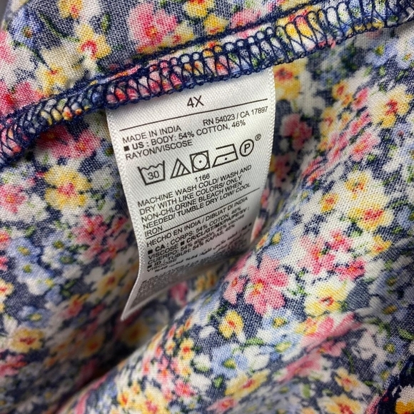 Old Navy Floral Printed Tiered‎ Midi Swing floral flattering Feminine Dress size - Picture 11 of 15